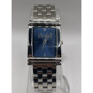 Sweda Fluid Men's Quartz Watch Blue Dial Silver Bracelet‎ Band- New Battery